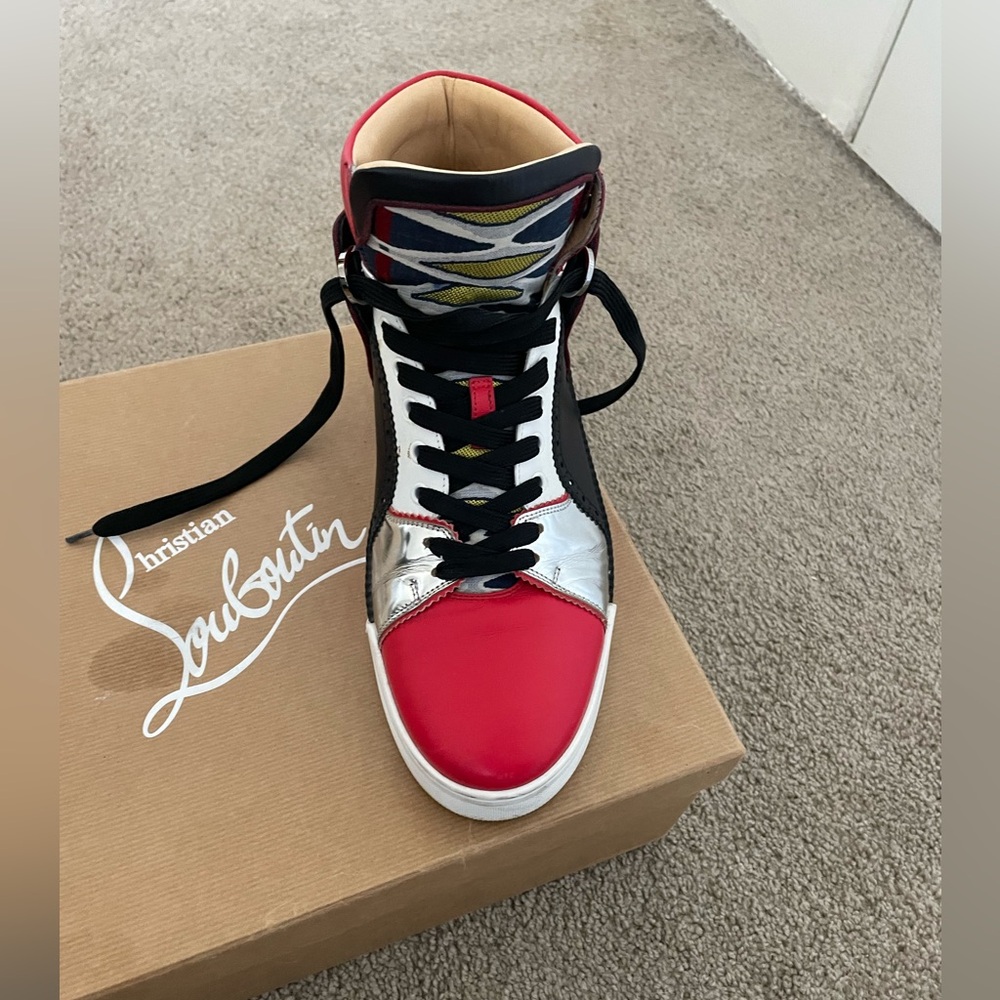 Men's Christian Louboutin worm a few times